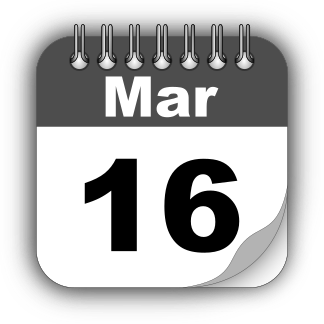 Monday March 16th Schedule